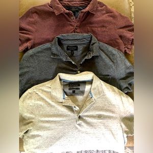 Mens LG, Banana Republic Polos, Set of 3